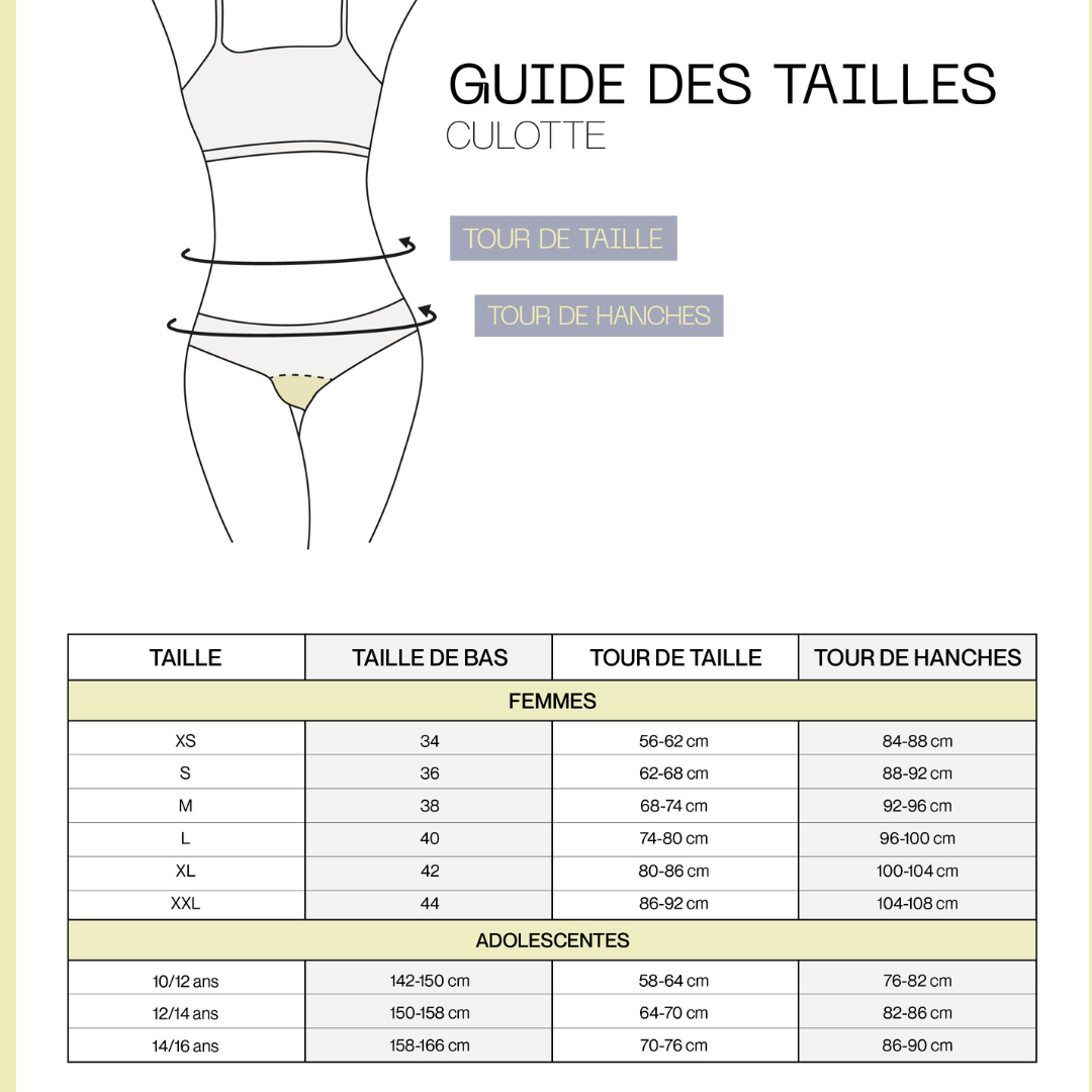 La Culotte menstruelle Invisible - Flux moyen - Smoon