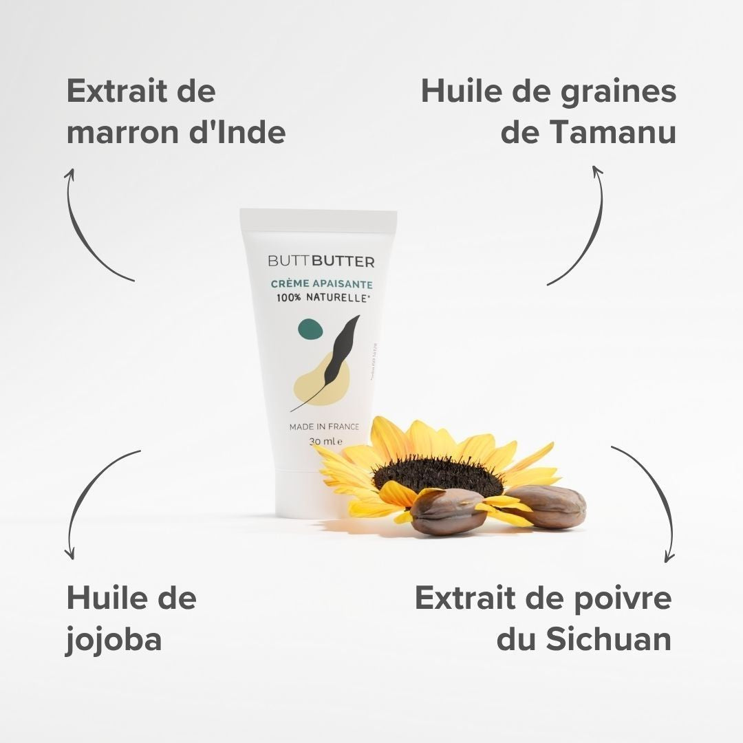 Crème hémorroïdes : soulage démangeaisons et douleurs - But Butter