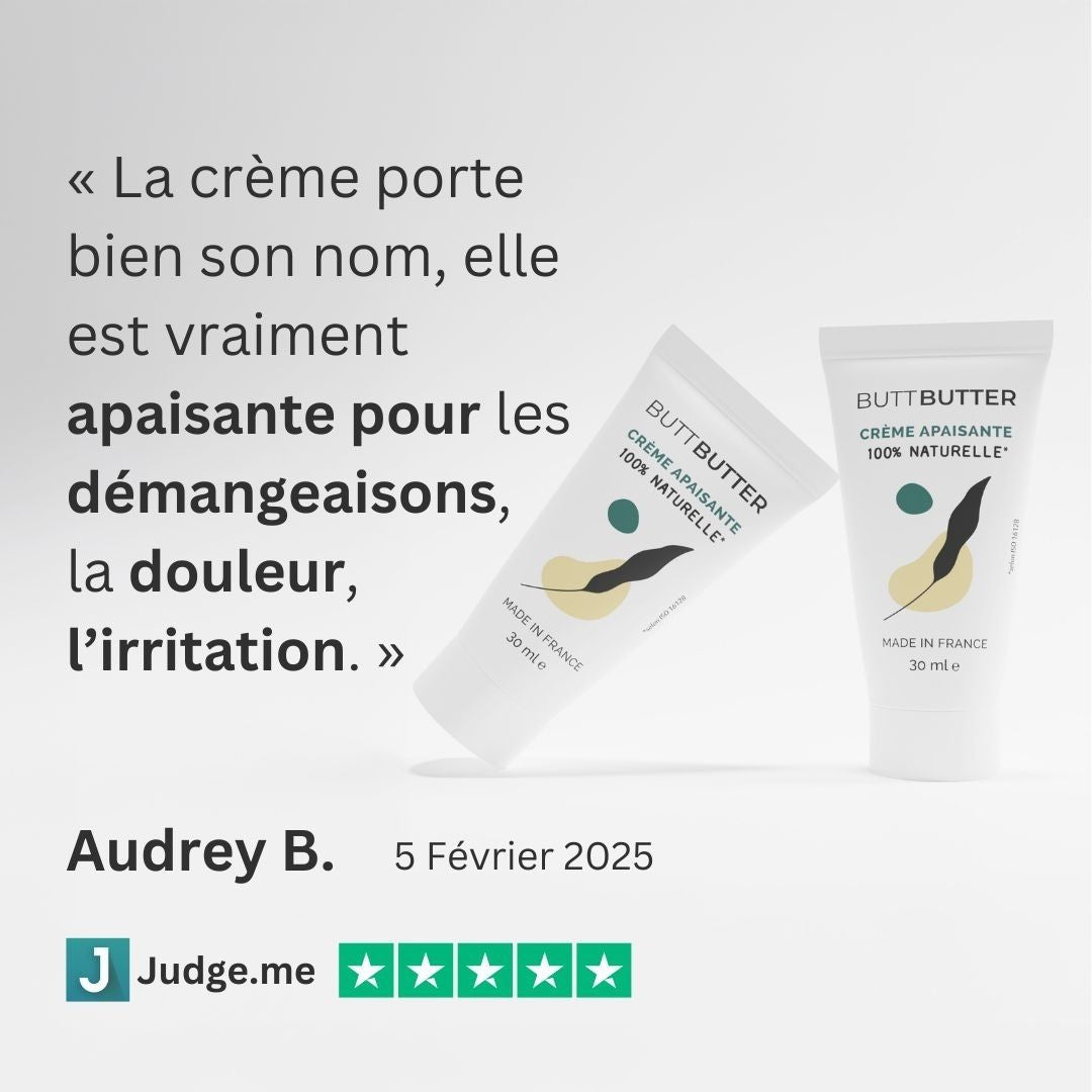 Crème hémorroïdes : soulage démangeaisons et douleurs - But Butter