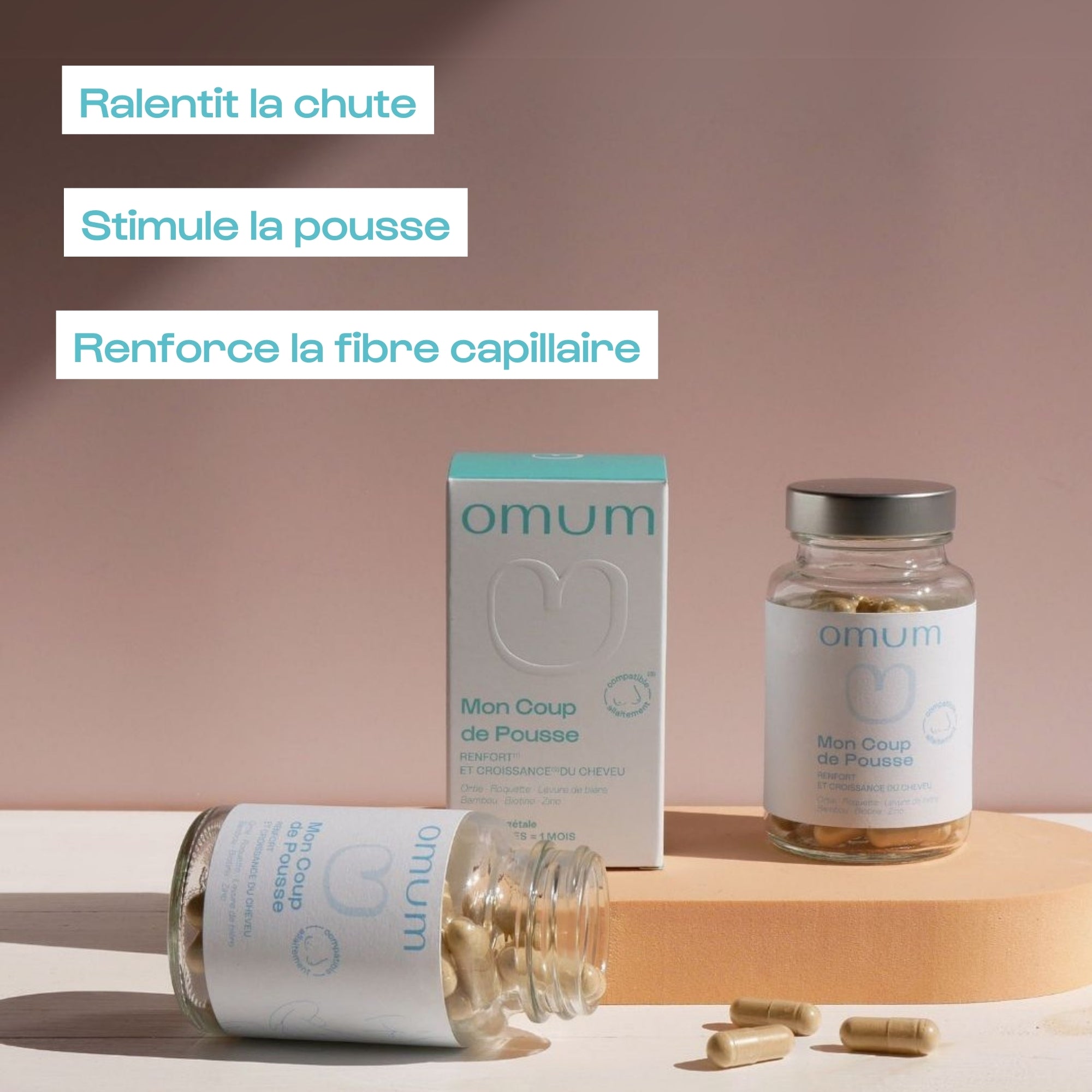 Cure pour accélérer la pousse des cheveux - Omum