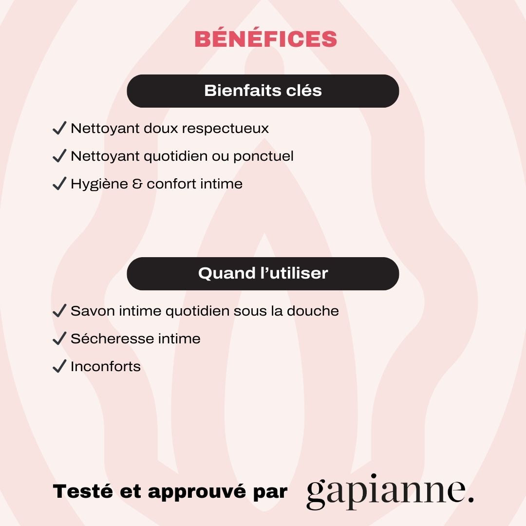 Gel intime lavant doux bio - Jho-Gapianne