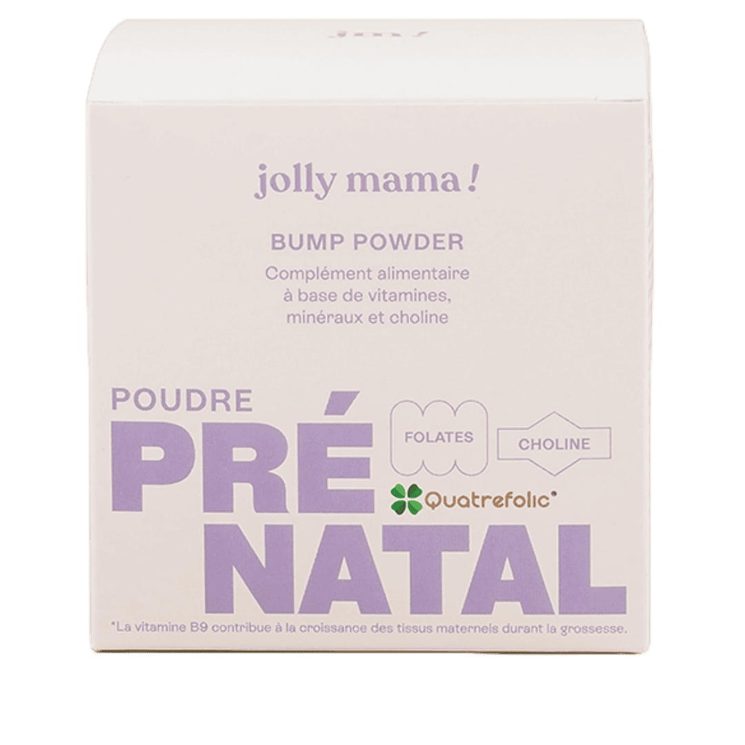 Vitamines prénatales à boire - Goût pêche - Bump Powder Jolly Mama