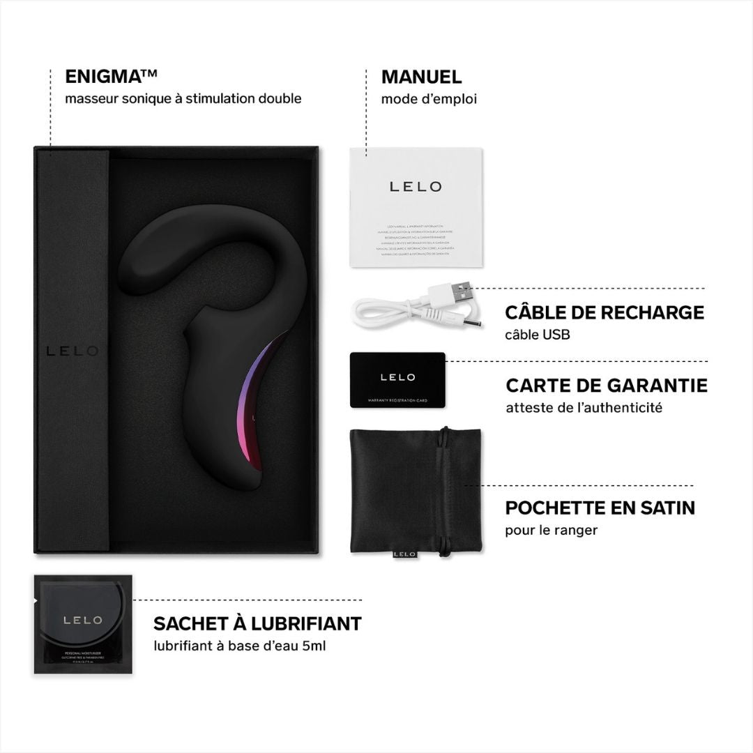 Lelo - sextoy enigma à double stimulations avec ondes soniques