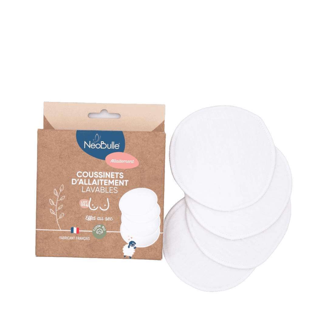 Coussinets d'allaitement en coton Bio x4 - Néobulle