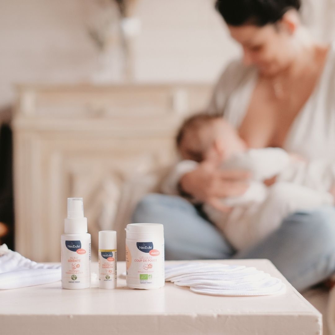 Huile de massage pour allaitement - Néobulle