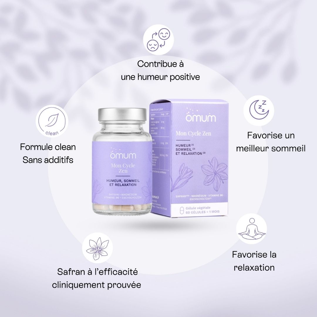 Compléments au safran pour le sommeil et la relaxation - Omum