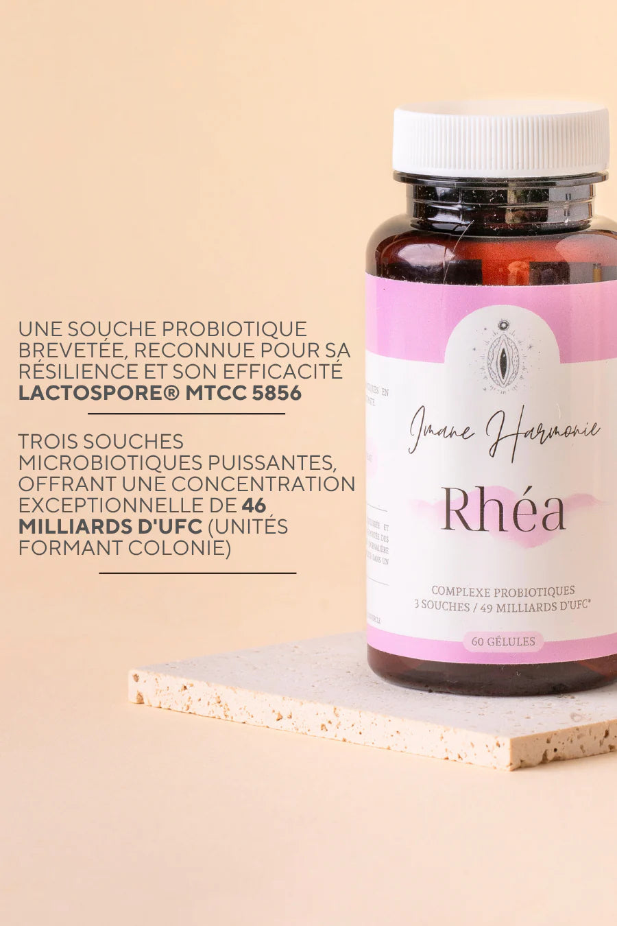 Probiotiques fertilité & santé vaginale - Rhéa Imane Harmonie