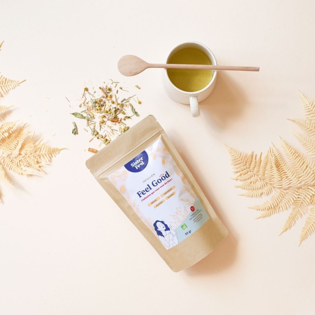 Infusion relaxante Bio : apaiser le stress, favorise la digestion et offre un vrai moment de bien-être au naturel - Sister Feel