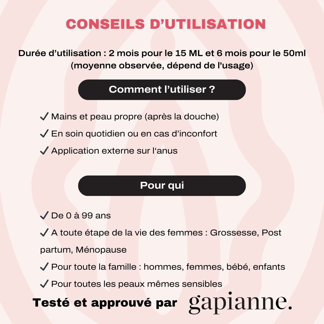 Le Baume Q, crème anti-irritation anus - Baûbo-Gapianne