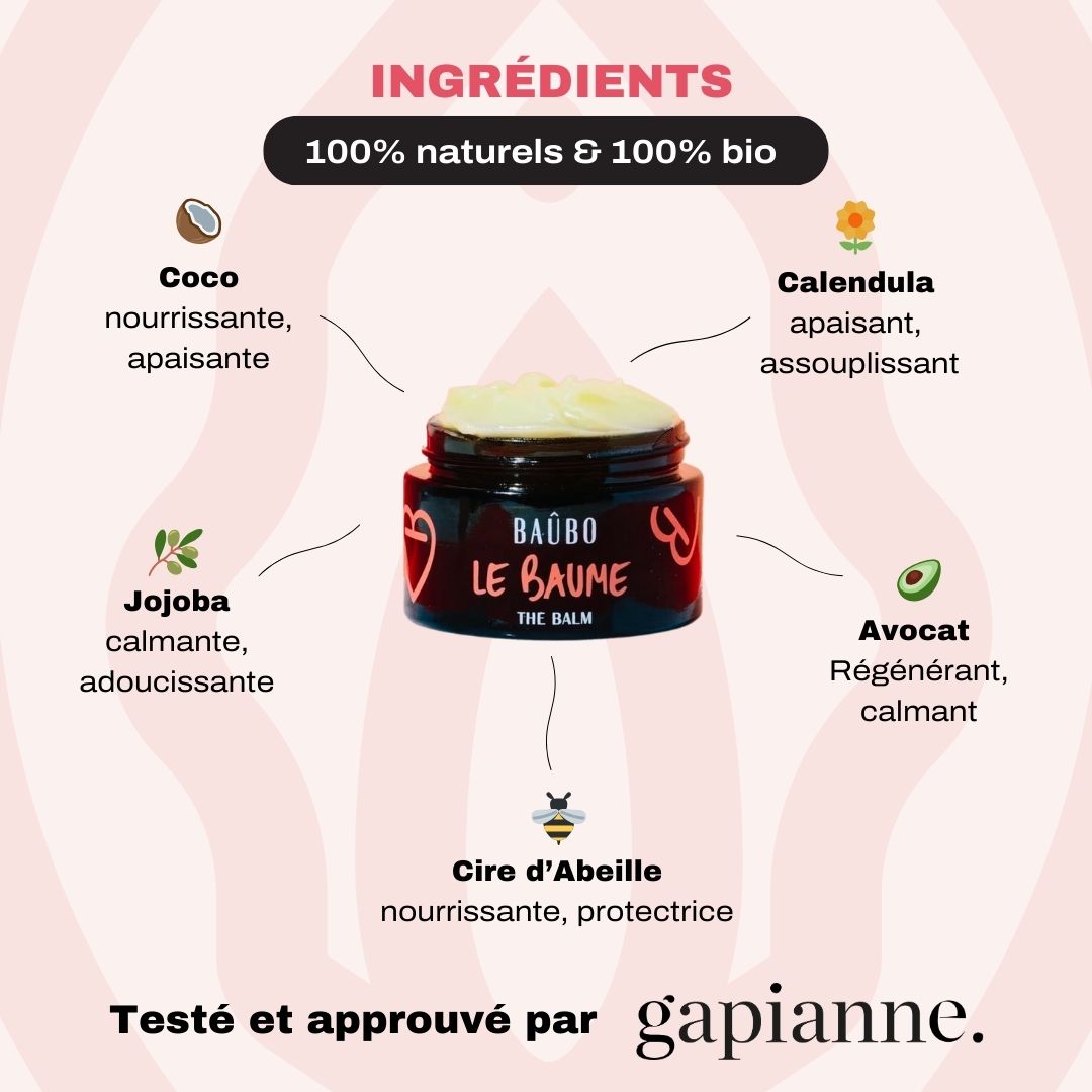 Le Baume vulve hydratant bio - Baûbo-Gapianne