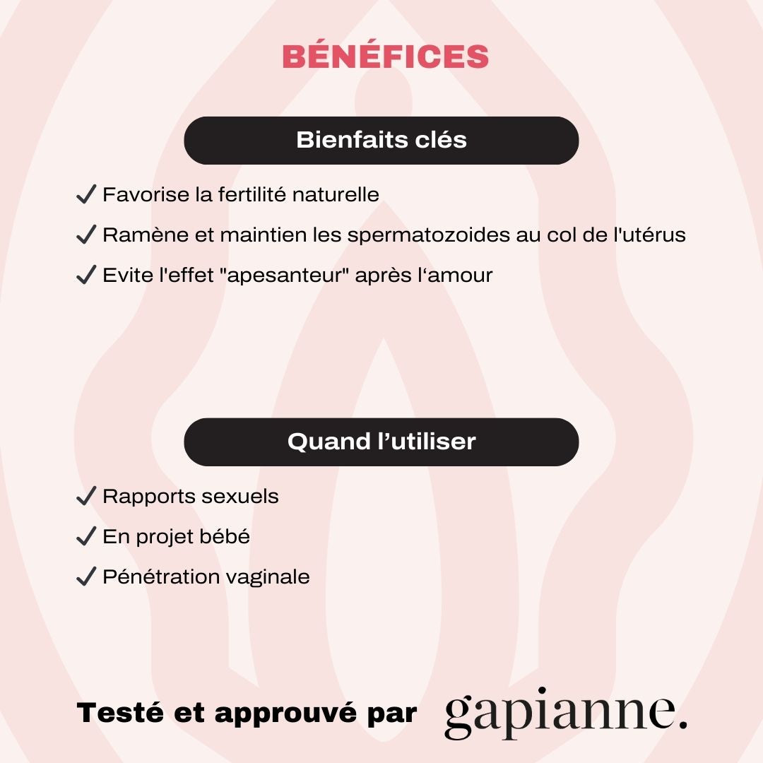 Schéma des bénéfices à utiliser la coupe de conception de Fertilily