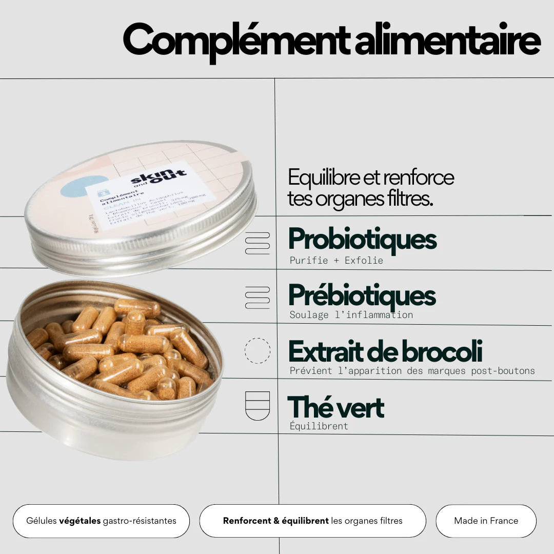 Clean In - Complément alimentaire cure anti-imperfections - SKIN & OUT