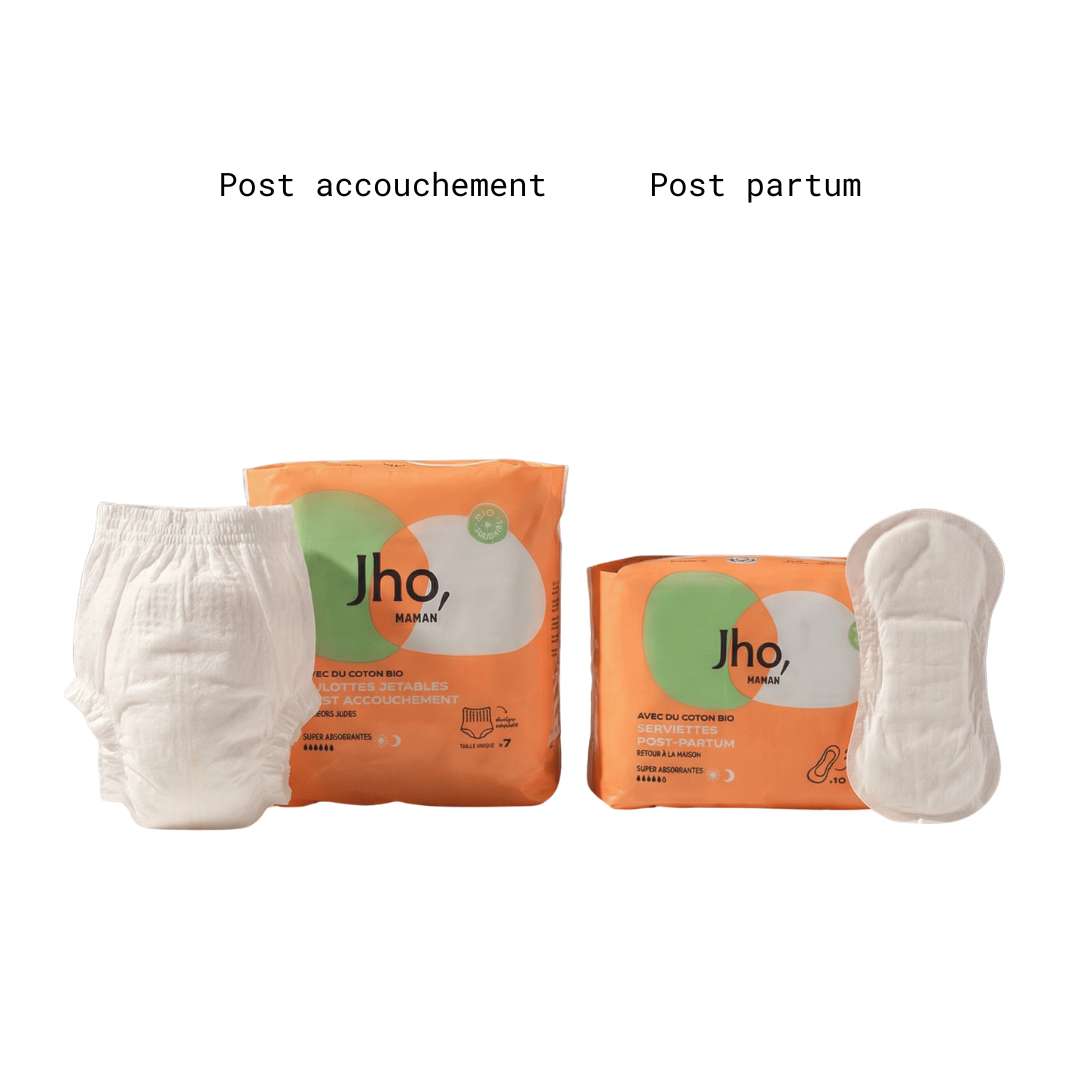 Pack Serviettes et Culottes post-partum Jho