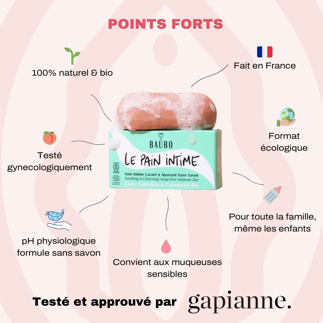 Le pain lavant intime bio - Baûbo-Gapianne