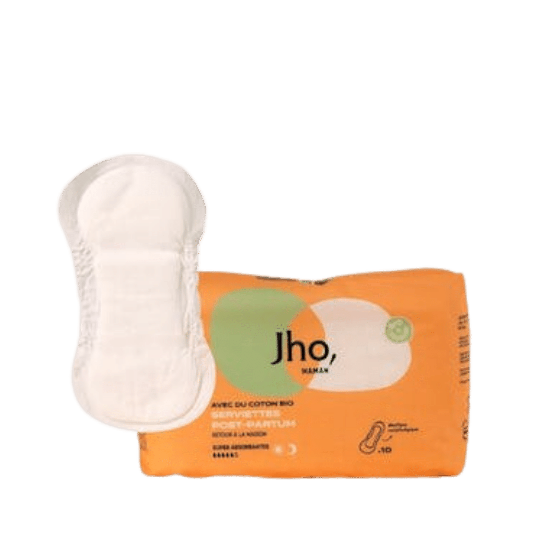 Serviettes post-partum coton bio - Jho