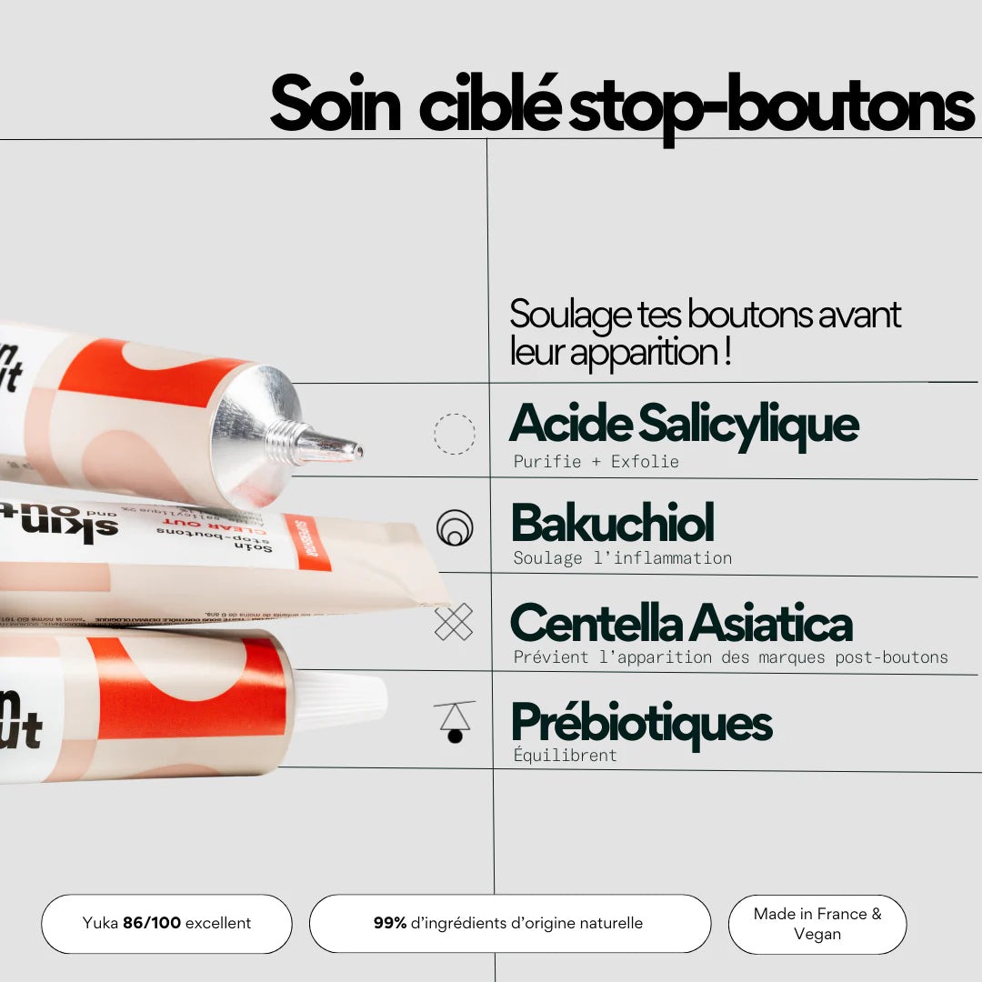 Clear Out - Soin anti-boutons aux prébiotiques - SKIN & OUT