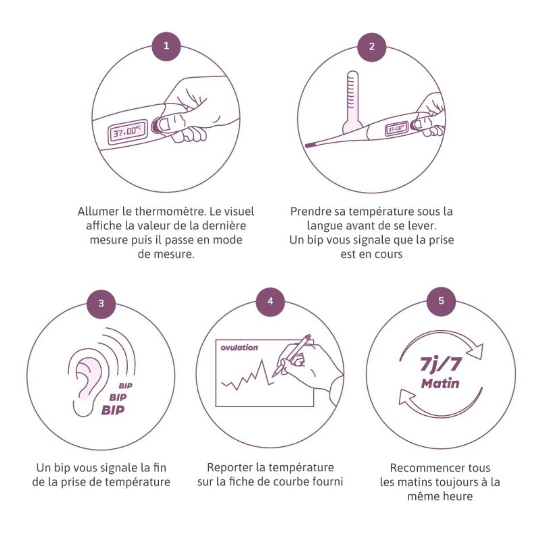 Le Thermomètre basal suivi et ovulation - Lady-Gapianne