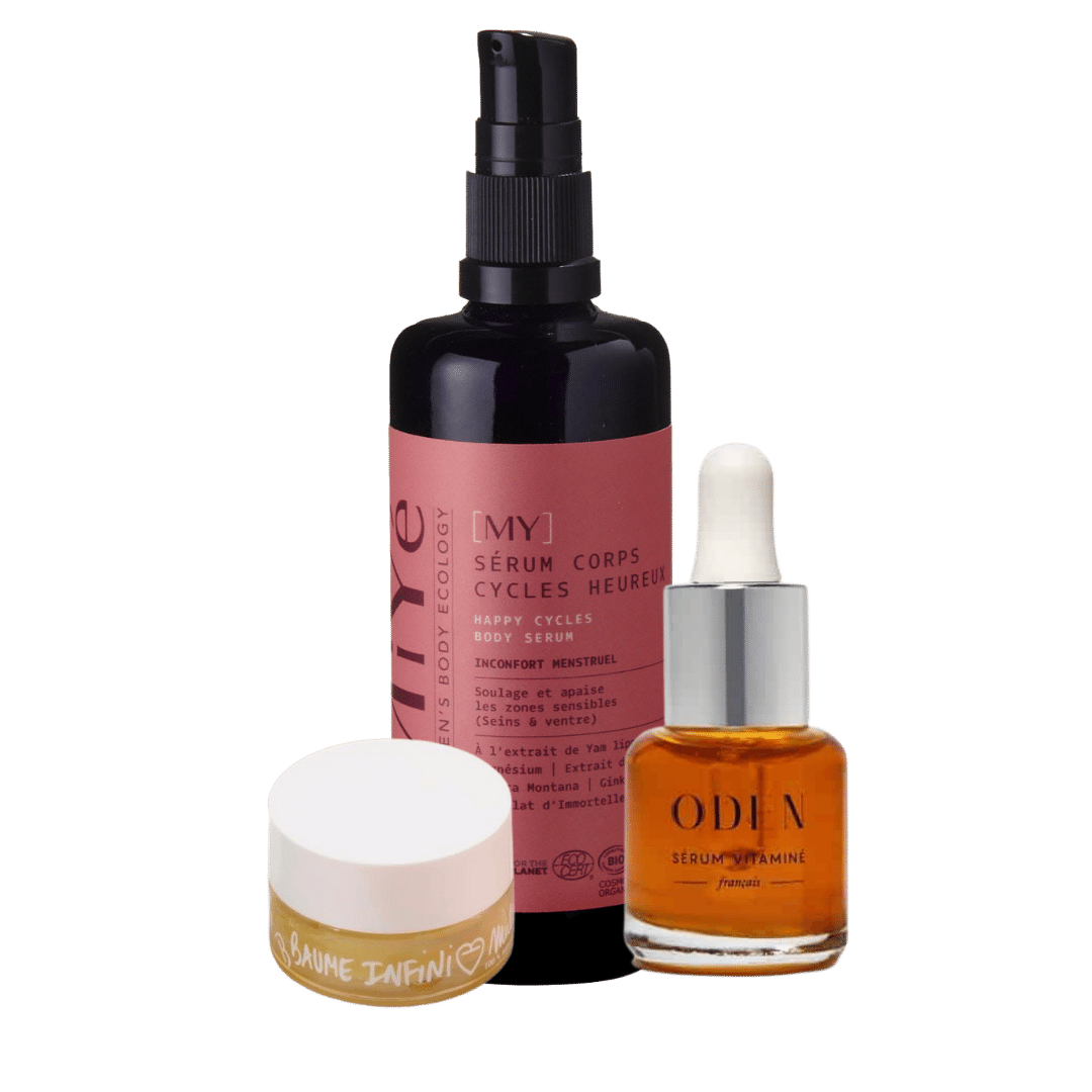 Coffret soin pour cadeau d'entreprise avec trois produits