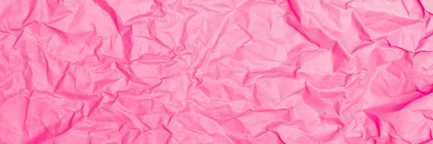 Papier cadeau rose froissé