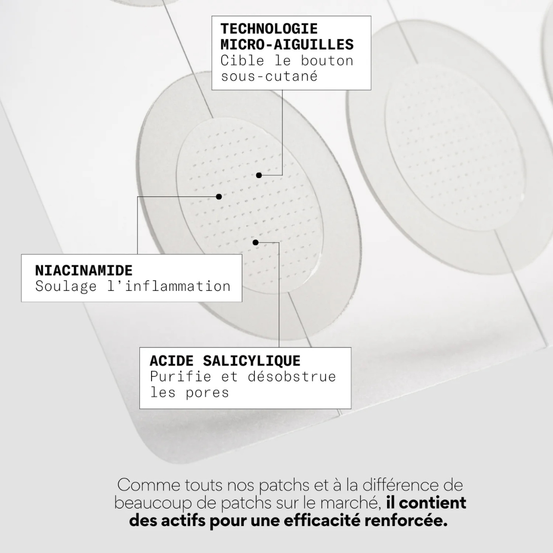 Patchs anti boutons micro aiguilles x9 - SKIN & OUT