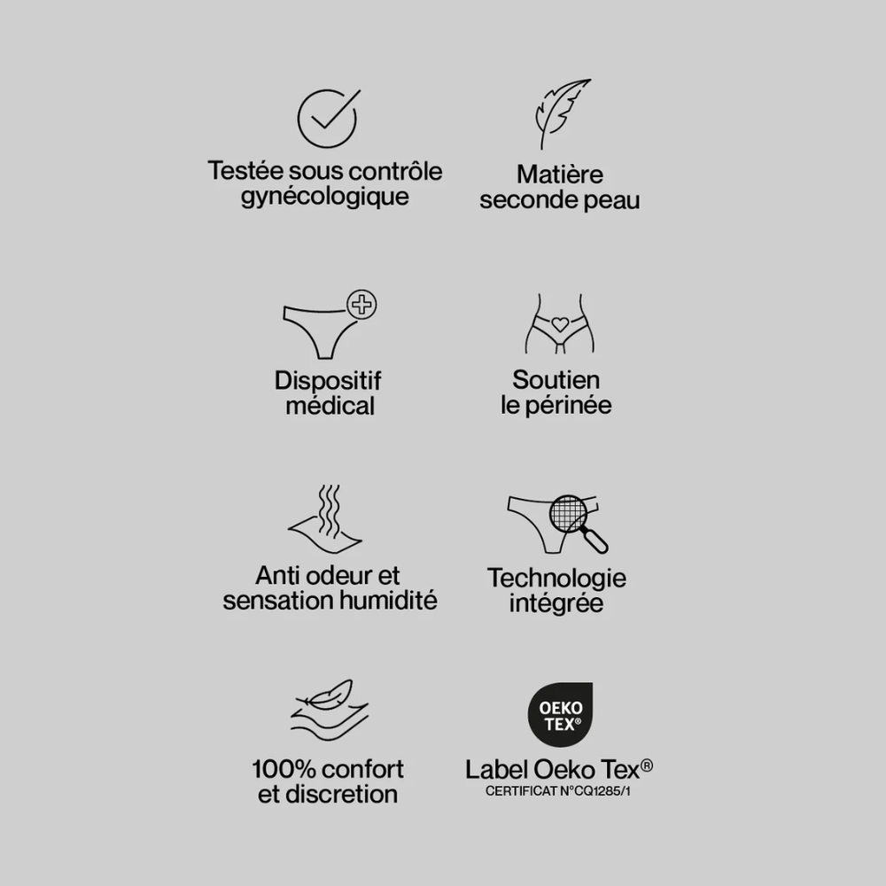 Culottes lavables pour fuites urinaires et incontinence - Smoon