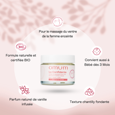 Crème massage femme enceinte - Omum