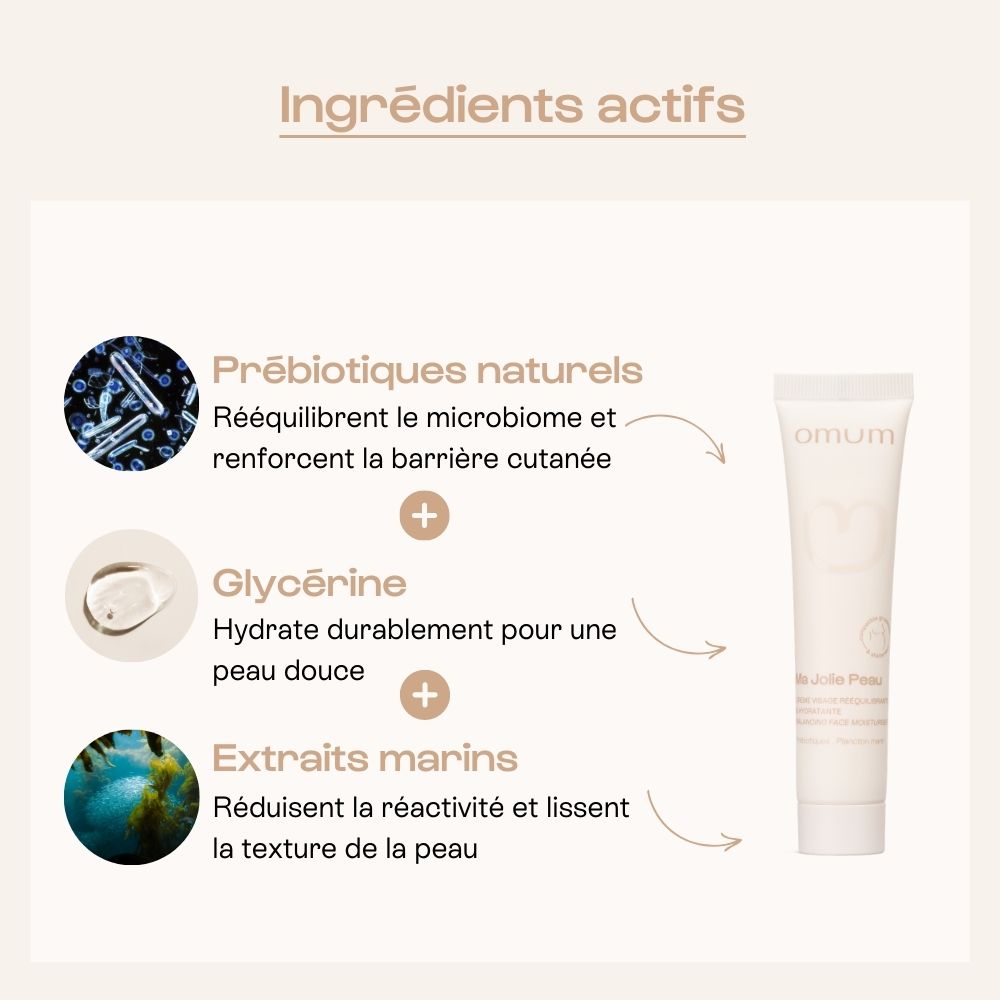 Crème visage rééquilibrante - grossesse - Omum