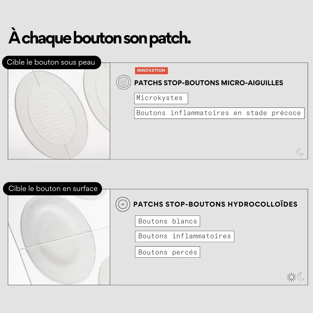 Patchs anti boutons micro aiguilles x9 - SKIN & OUT