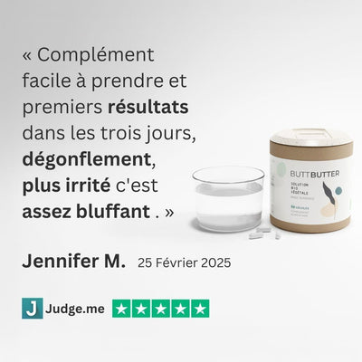 Compléments alimentaires pour les hémorroïdes - Butt Butter