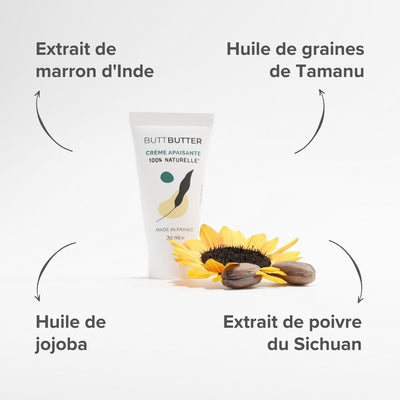 Crème hémorroïdes : soulage démangeaisons et douleurs - But Butter