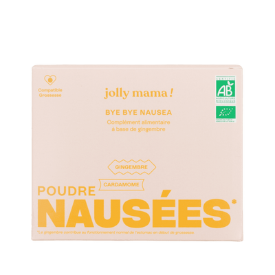 Bye Bye Nausea - Poudre gingembre et cardamome - Jolly Mama
