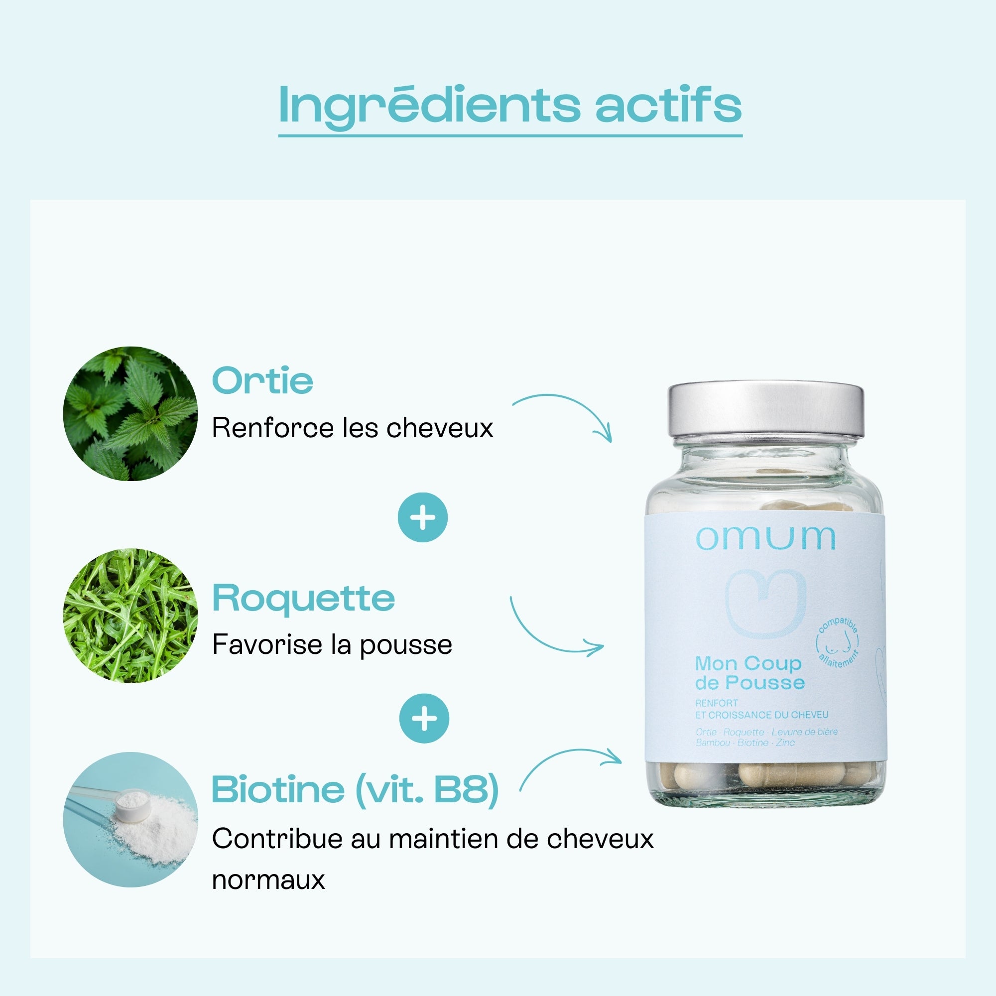 Cure pour accélérer la pousse des cheveux - Omum