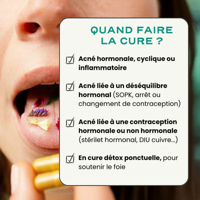 Cure 1 à 3 mois pour l'acné hormonale - Clear Circles