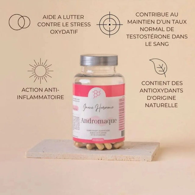 Compléments alimentaires contre l'hirsutisme - Andromaque Imane Harmonie
