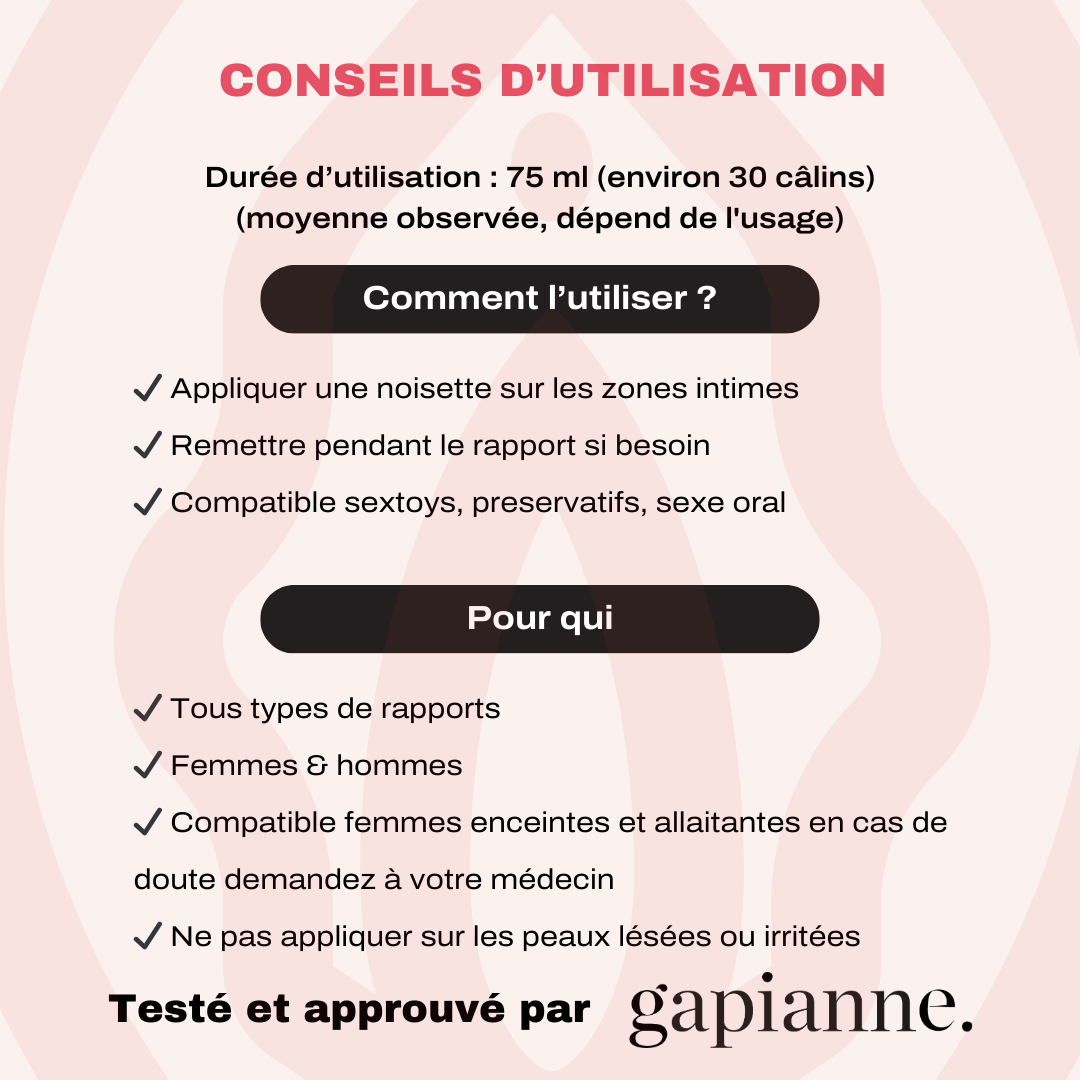 Conseils utilisation lubrifiant naturel à base d'eau texture riche