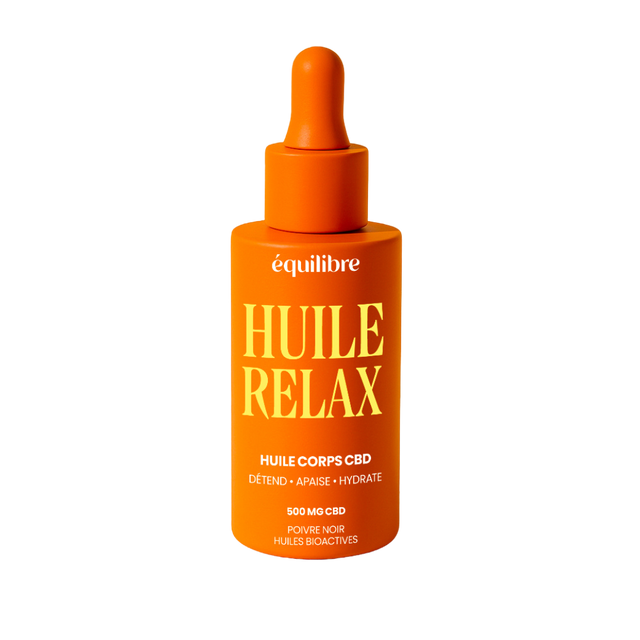 Huile de massage corps CBD - Équilibre