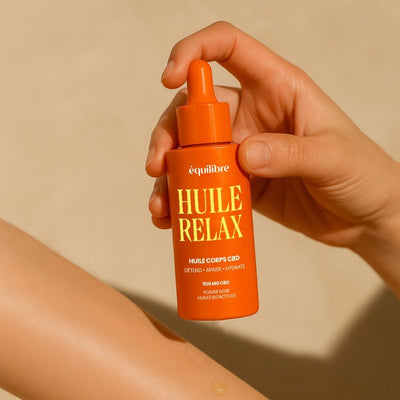 Huile de massage corps CBD - Équilibre