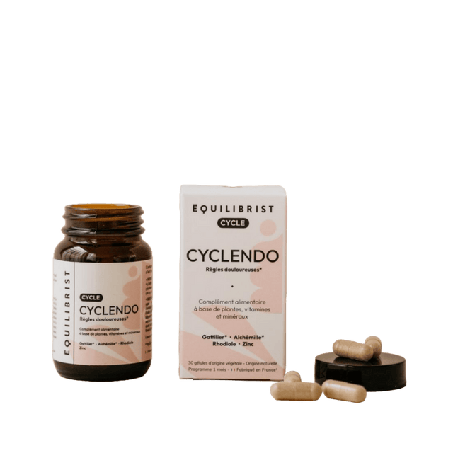 Cyclendo Equilibrist, compléments alimentaires pour soulager les douleurs menstruelles intenses et réduire les flux abondants