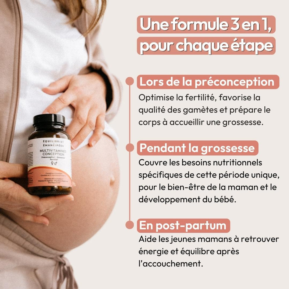 Multi-vitamines pour soutenir la fertilité - Equilibrist x Emancipée