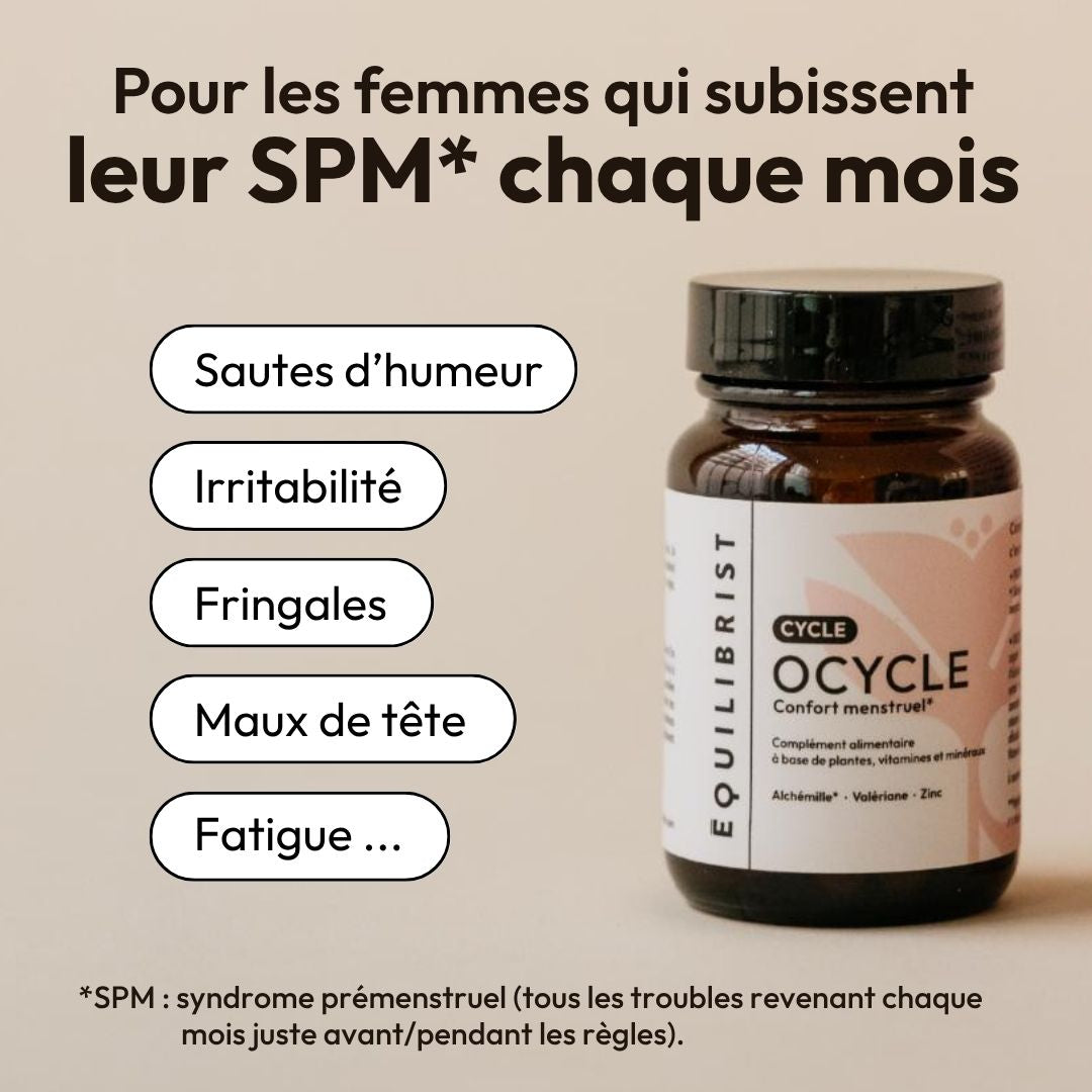 Compléments pour mieux vivre le Syndrome Prémenstruel - OCycle Equilibrist