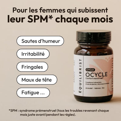 Compléments pour mieux vivre le Syndrome Prémenstruel - OCycle Equilibrist
