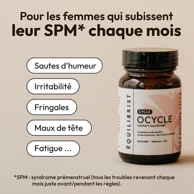 Compléments pour mieux vivre le Syndrome Prémenstruel - OCycle Equilibrist