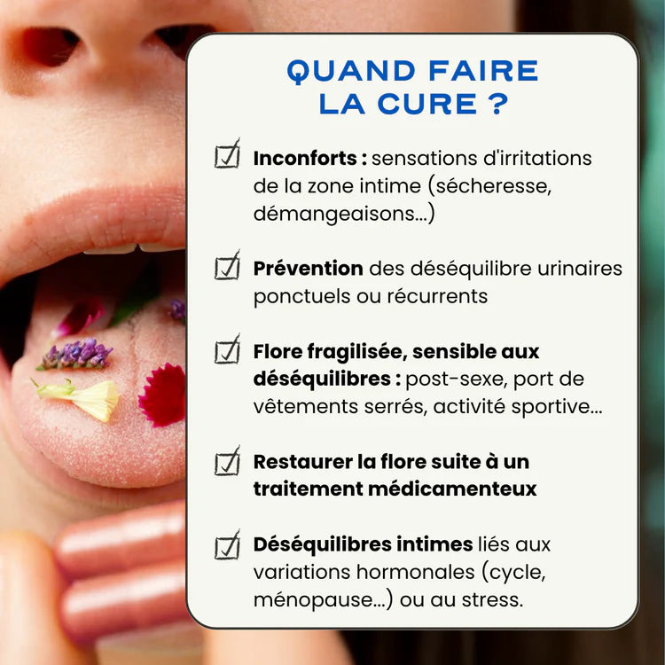 Probiotiques pour cystites, mycoses et infections urinaires - Flora Circles
