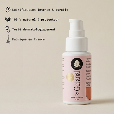 Lubrifiant anal 100% naturel, hydratant et apaisant – Lubrifiant intime Puissante