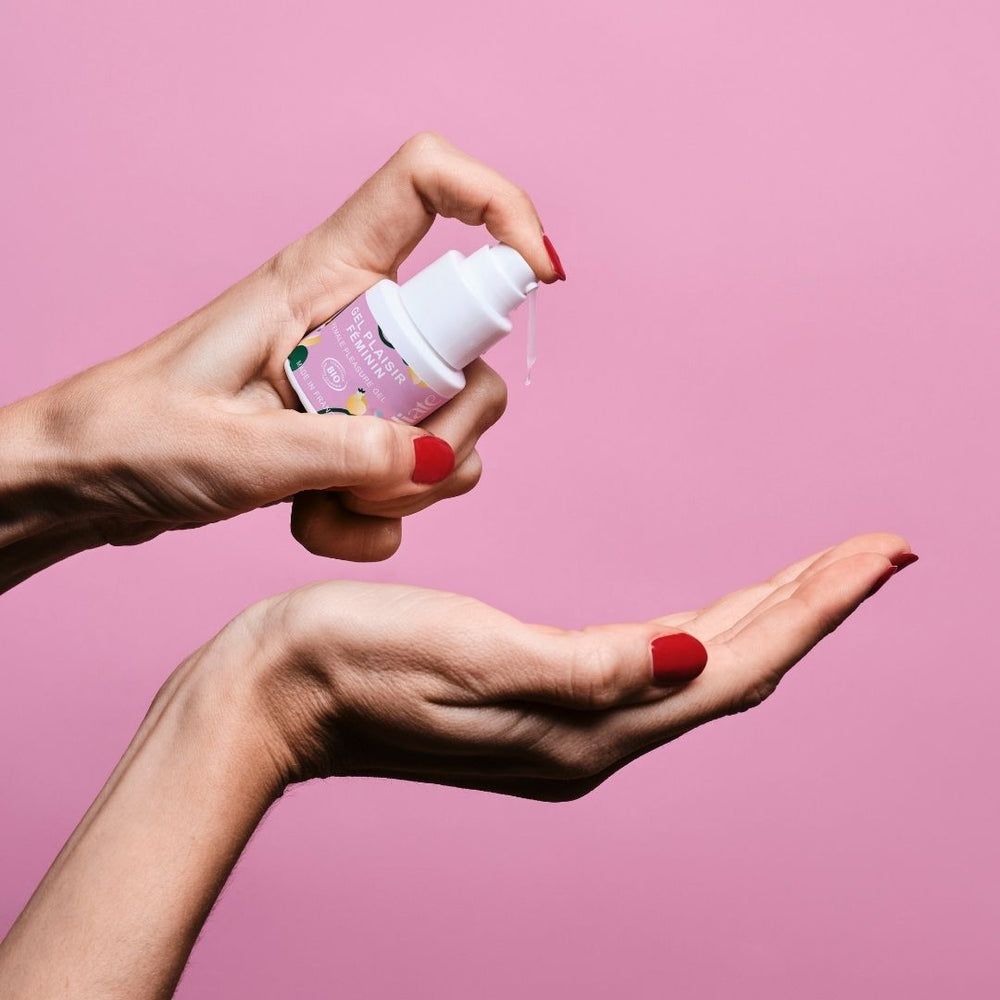 Gel plaisir féminin de la marque Goliate à effet chaud/froid - naturel & certifié bio