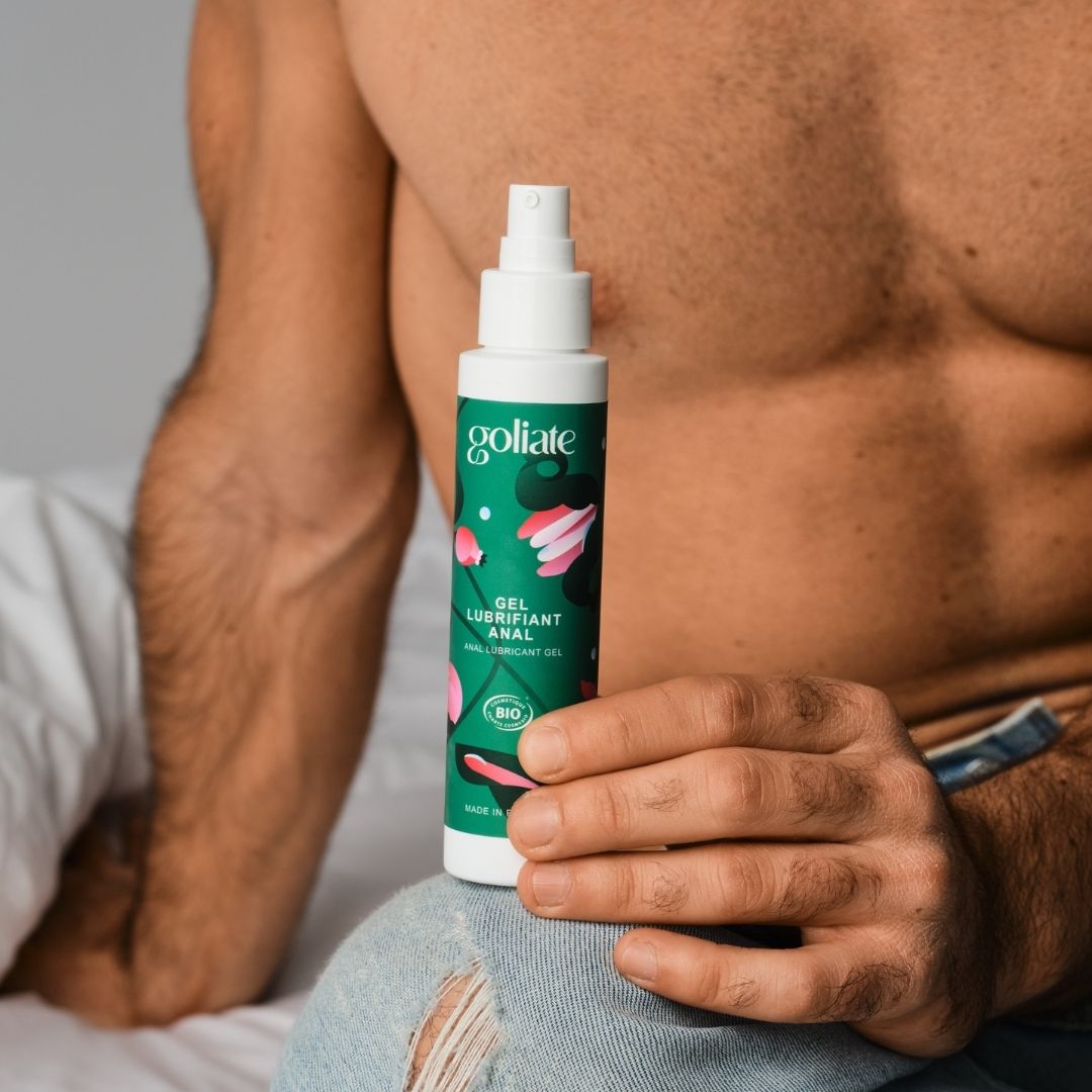 Gel lubrifiant anal de la marque Goliate spécialement conçu pour faciliter la pratique de l’anal