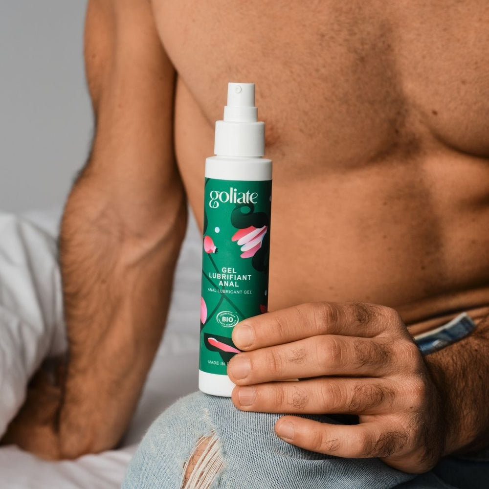 Gel lubrifiant anal de la marque Goliate spécialement conçu pour faciliter la pratique de l’anal