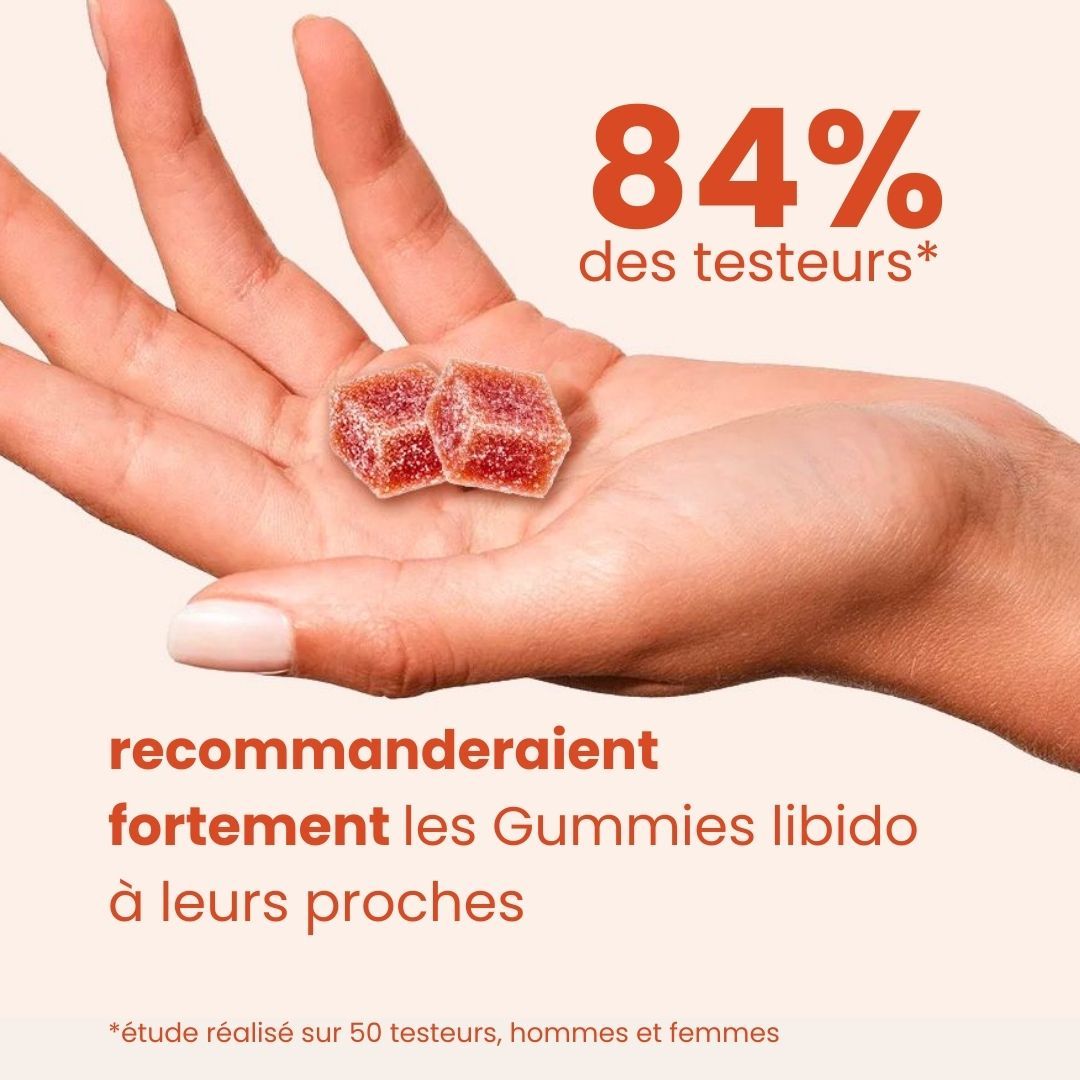 Gummies, complément naturel à base de CBD, booster de libido