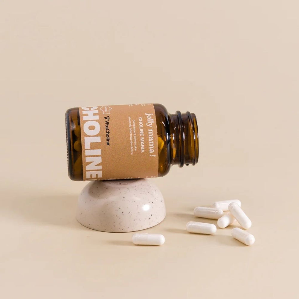 Le complément à base de Vitacholine de Jolly Mama pour un apport optimal pendant la grossesse et l’allaitement