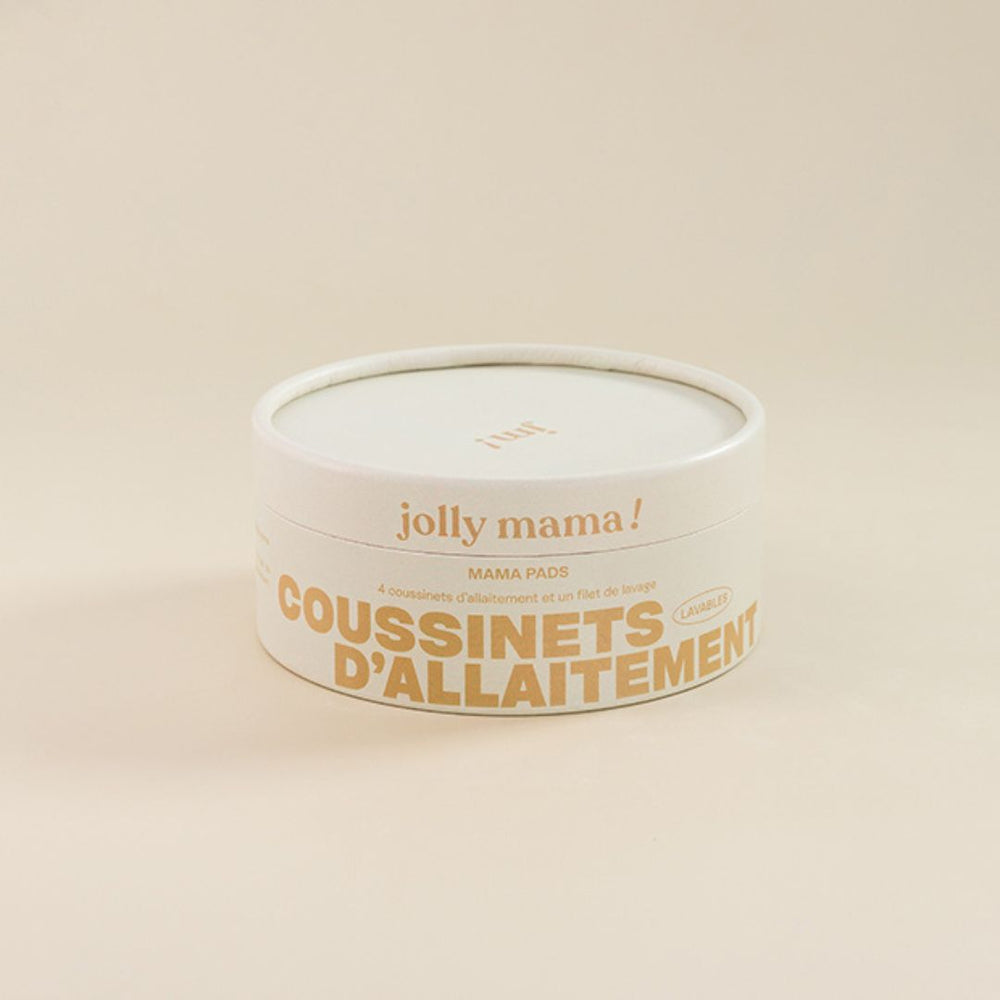Lot de 4 Coussinets d'allaitement Jolly Mama avec filet de lavage
